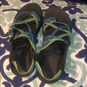 Chacos Blue and Green